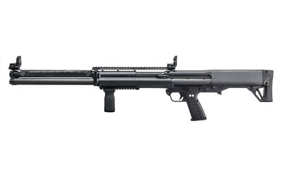 Kel-Tec, KSG-25, Pump Action Shotgun, 12 Gauge, 3" Chamber, 30.5" Barrel, Black Finish, Synthetic Stock, Magpul MBUS Front and Rear Flip Up Sights, Magpul RVG Rail Vertical Grip, 12+12 Rounds