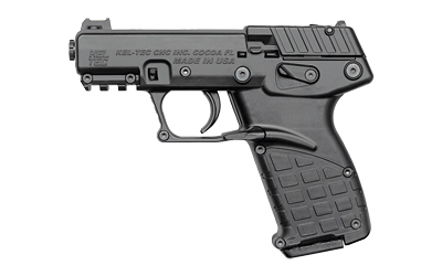 Kel-Tec, P17, Single Action, Semi-automatic, Polymer Frame Pistol, Compact, 22LR, 3.8" Barrel, Threaded Barrel, Black, Fiber Optic Front Sight, 16 Rounds, 3 Magazines
