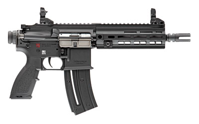 HK 81000403 416 22 LR 20+1 8.50" Black Steel Threaded Barrel, Black Aluminum Receiver w/M-LOK & Picatinny Rail, Black Polymer Grip w/Storage Compartment
