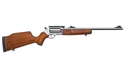 Rossi, Circuit Judge, Double Action, 410 Gauge/45LC, 18.5" Barrel, Stainless Finish, Wood Stock, 5 Rounds