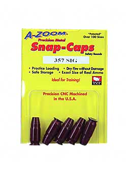 A-Zoom, Snap Caps, 357 Sig, 5 Pack