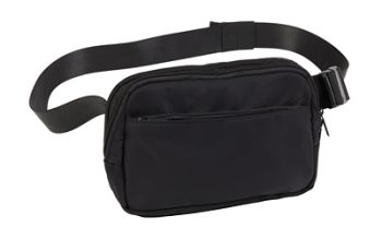 US PeaceKeeper, Suburban Sidekick, Fanny Pack, RPET Polyester Construction, 8.25"x5.5"x2.25", Black