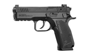 CZ, Shadow 2 Carry, Double Action/Single Action, Semi-automatic, Metal Frame Pistol, 9MM, 4" Barrel, Aluminum Grips, Optics Ready, Decocker, Luminescent Sights, 15 Rounds, 2 Magazines