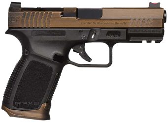 Gforce Arms GFRPX3C9BT Exodus 9mm Luger 15+1 4.02" Black Steel Barrel, Bronze Cerakote Serrated Steel Slide, Black Cerakote Polymer Frame w/Accessory Rail, Black Textured Grip