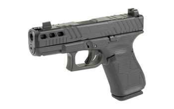 GLOCK, 19 GEN 5, Orca, Semi-automatic, Striker Fired, Polymer Frame Pistol Compact, 9mm, 4.02" Ported Barrel, Cerakote Finish, Black, Optic Ready, 15 Rounds, 3 Magazines