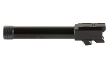 Faxon Firearms, Duty Series, 1:10 Twist Barrel, 4.5", 9MM, Fits Glock 19, Gen 2-5/19X/45, Threaded 1/2X28, Nitride Finish, Black